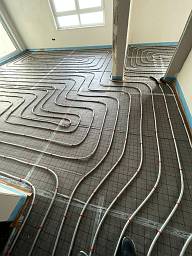 Fussbodenheizung Neubau in 14 Familienhaus in Korntal Münchingen &nbsp;&copy;&nbsp;Haustechnik Karahan GmbH