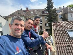 Montage Solaranalage für Heizungsunterstützung in Pforzheim &nbsp;&copy;&nbsp;Haustechnik Karahan GmbH